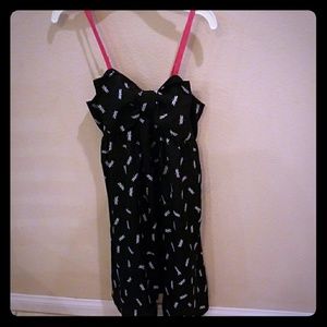 Final offer! Black and white dragonfly dress